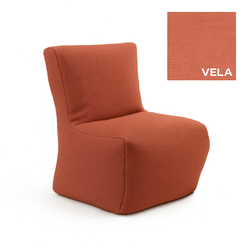 Pouf Cocoon (M) - Materiale Vela - 45 x 40 x  h 50 cm (altezza seduta 25 cm)