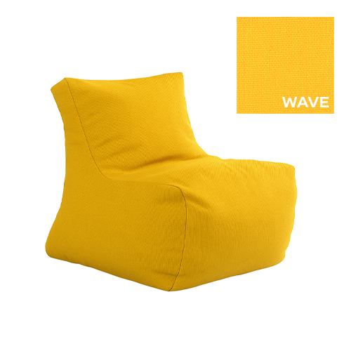 Pouf Cocoon (XL) - Materiale Wave - 80 x 80 x  h 75 cm (altezza seduta 40 cm)