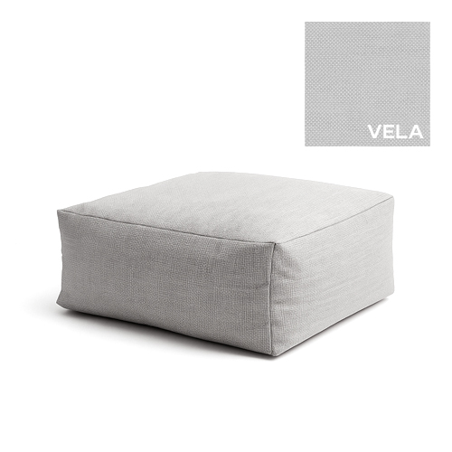 Pouf Soft Cube (XL) - Materiale Vela - 90 x h 45 cm